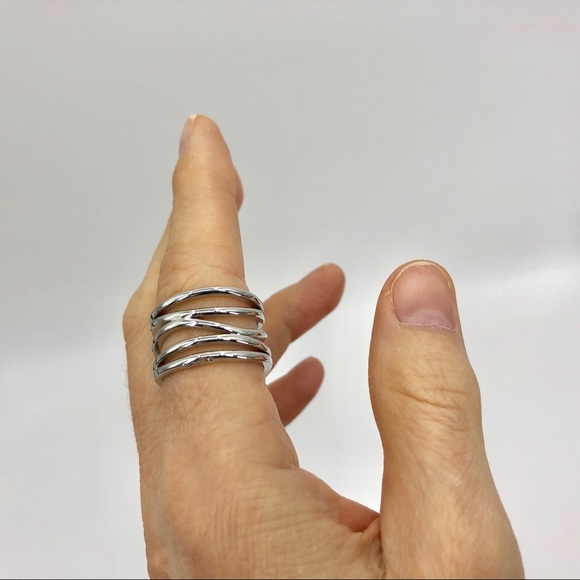 Beautiful 925 silver spiral ring - Picture 3 of 6